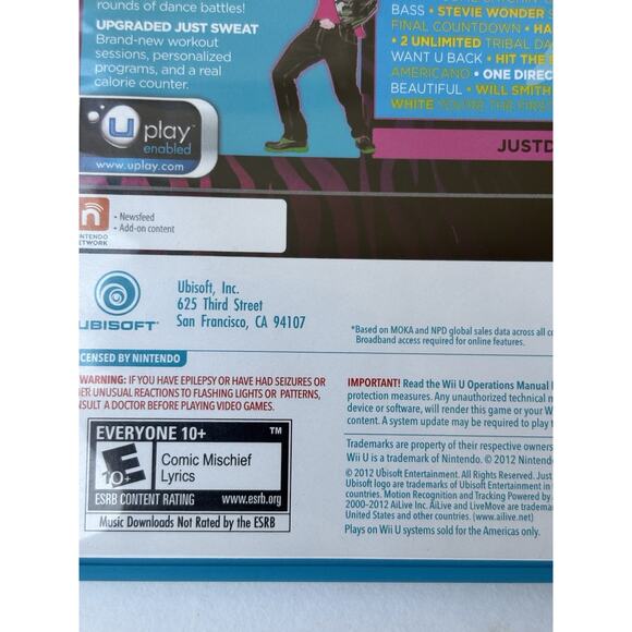 Nintendo Wii U Game - Just Dance 4 Ubisoft - Picture 10 of 10